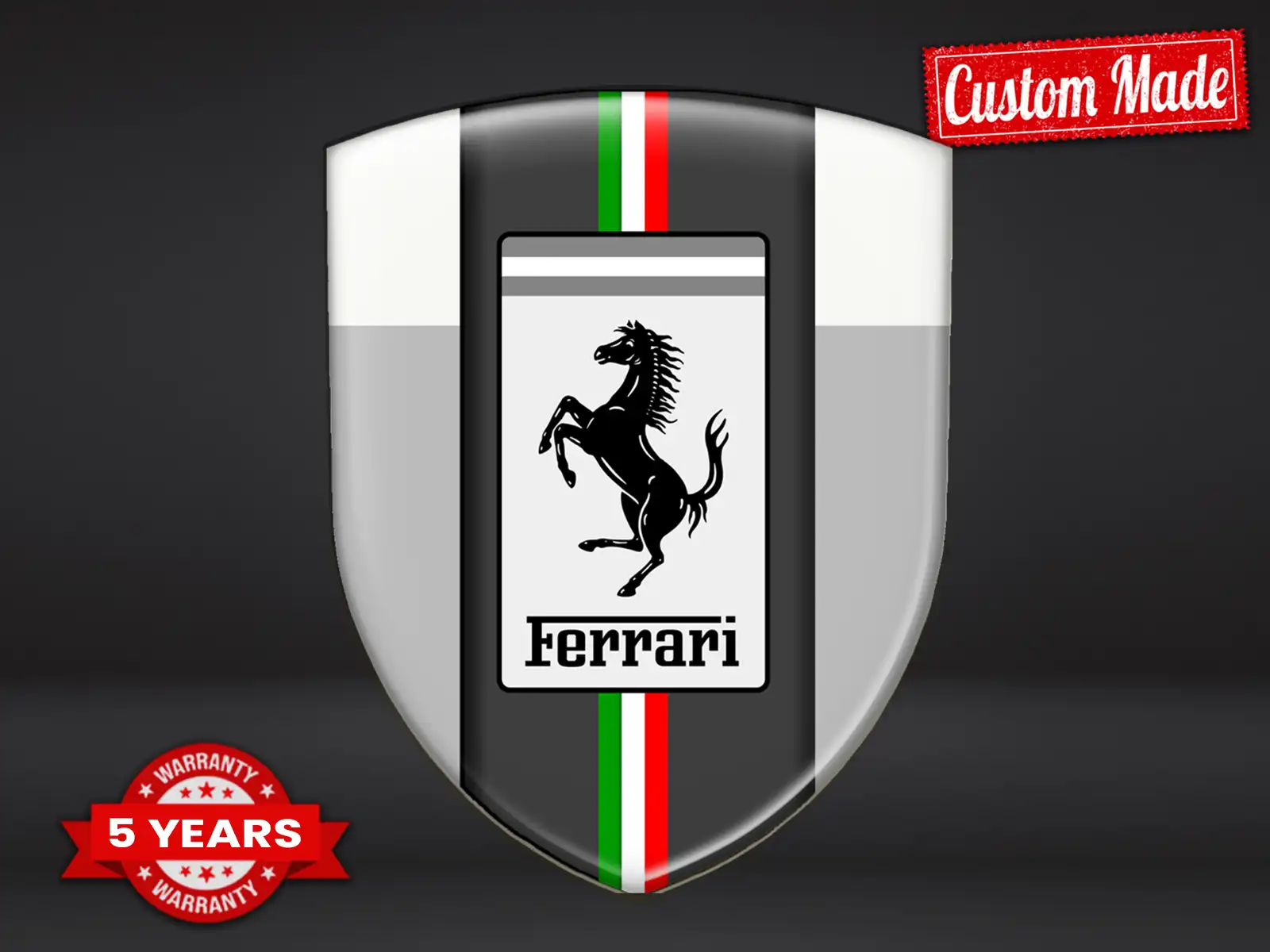 Ferrari Autoaufkleber Professionell Stabil Modern